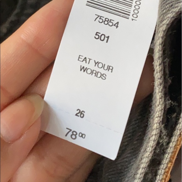 Levi’s 501 Denim Jeans 26 - Picture 3 of 4